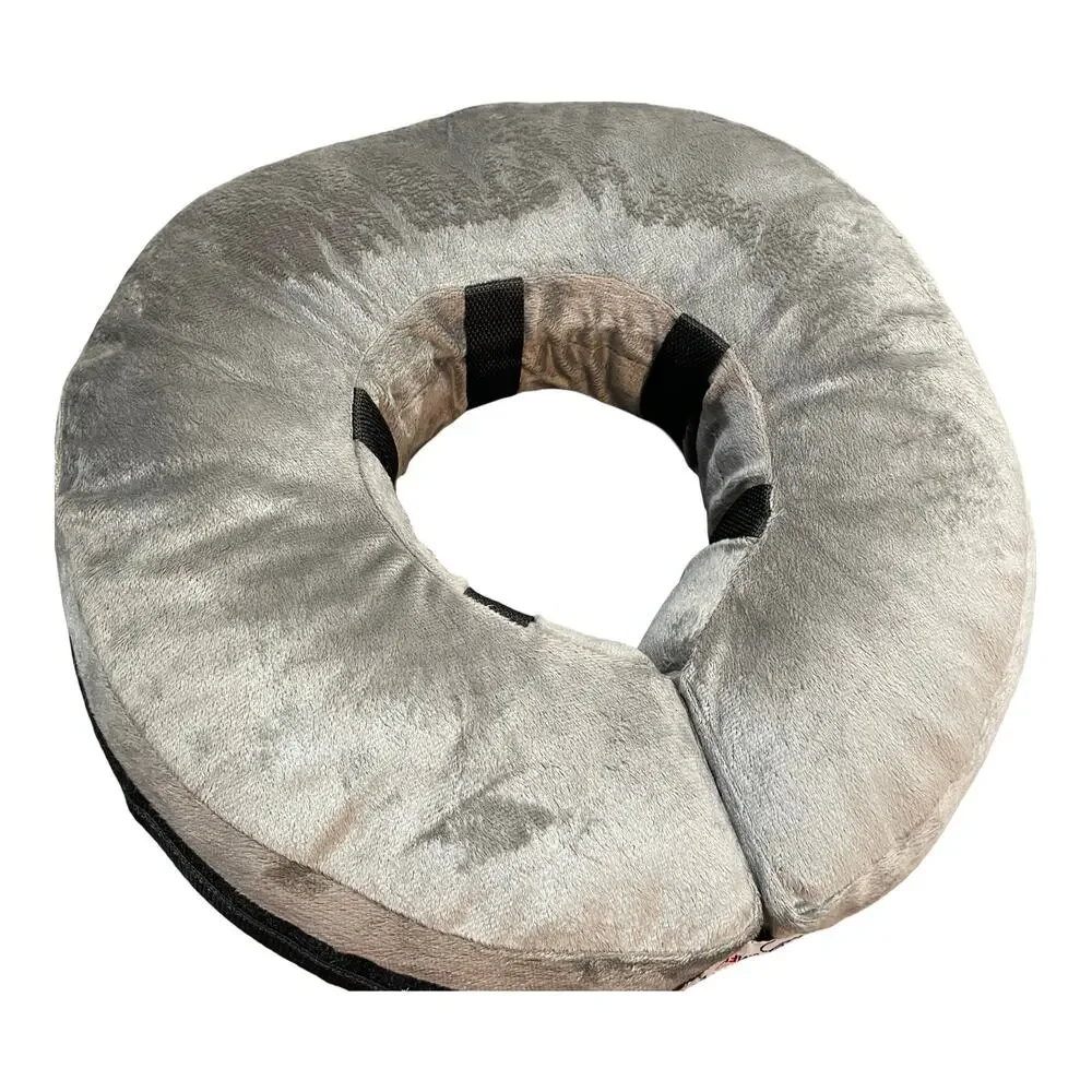Comfurt Collar Dog Recovery Cone Alternative Soft Foam Gray Size Large 15